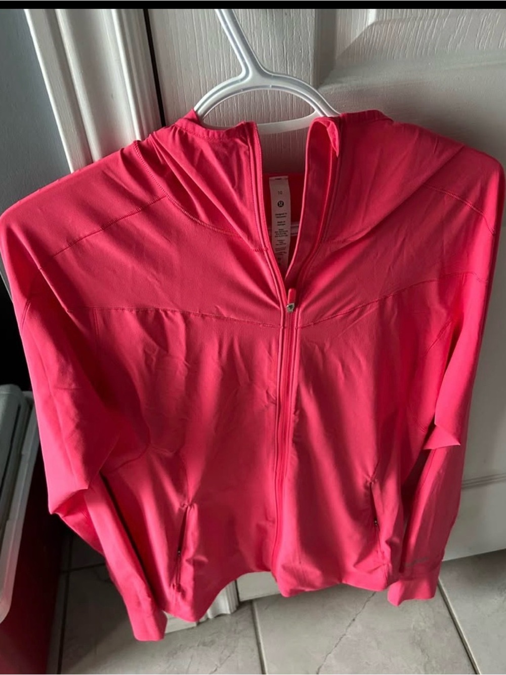 lululemon athletica Bright Pink Full-Zip Speed Run Jacket